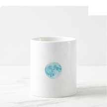Caneca de Aquarela Celestial - Verde Água e Violet
