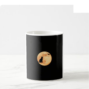 Café Caneca de Aquarela de Halloween - Preto e Laranja