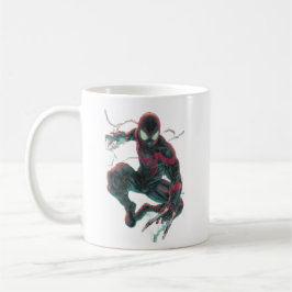 Café Caneca de Aranha Cyberpunk Neon Geométrica Coder C