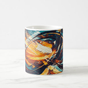 Café Caneca de Arte Abstrata