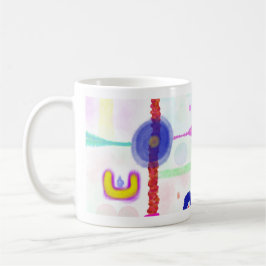 Café Caneca de Arte Abstrata