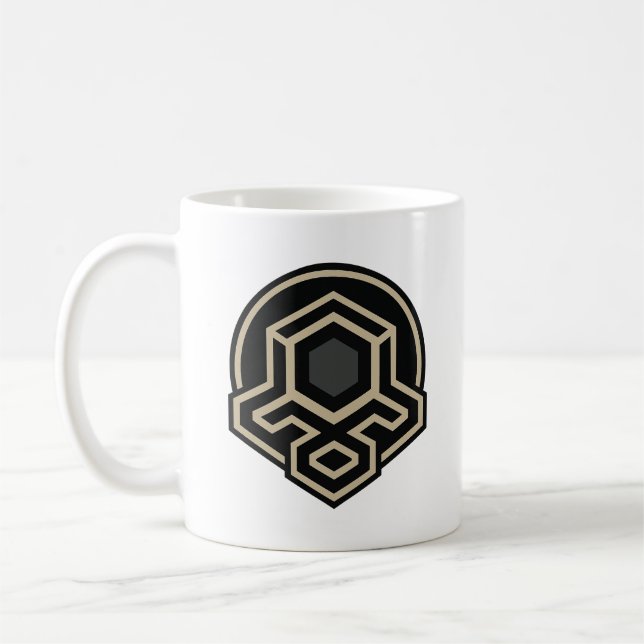 Café Caneca de Arte Avançada Simétrica 3D (Esquerda)