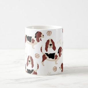 Café Caneca de Arte de Cachorro • Estilo Pop Art Brilha