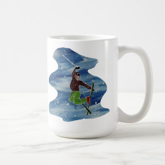 Café Caneca de arte de esqui