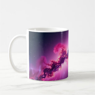 Café Caneca de Arte de Galáxia Cósmica – Design de Nebu