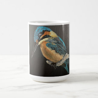 Café Caneca de Arte de Martim-pescador 