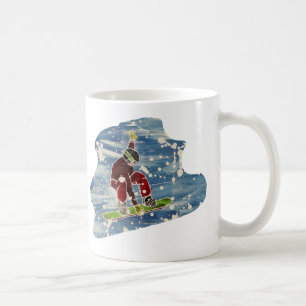 Café Caneca de arte de snowboard