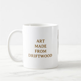 CAFÉ CANECA DE ARTE EM MADEIRA FLUTUANTE