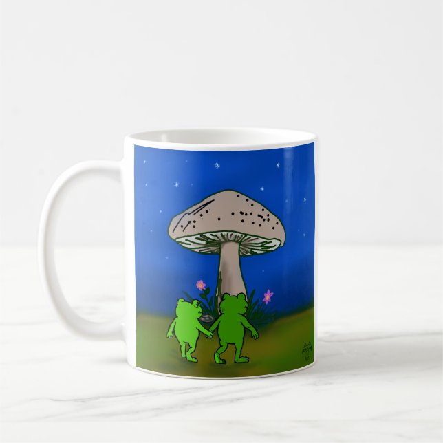 Café Caneca de Arte Florestal de Conto de Fadas da Viag (Esquerda)