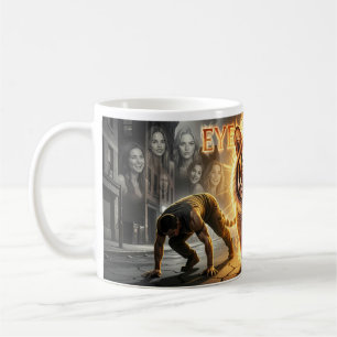 Café Caneca de Arte Força Urbana Olhar de Tigre Ardente