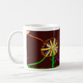 Café Caneca de Arte Impressionista de Girassol Digital