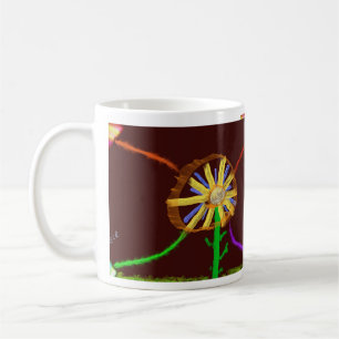 Café Caneca de Arte Impressionista de Girassol Digital