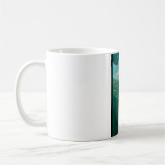 Café Caneca de Arte Japonesa - Gato & Balões Pintura a