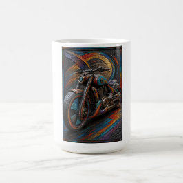 Café Caneca de Arte Mosaico Cruiser Spectrum Retro