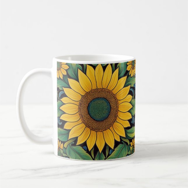 Café Caneca de arte popular ucraniana (Esquerda)