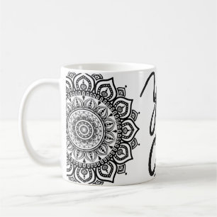 Café Caneca de Arte 'Sim, Você Pode' Mandala Motivacion
