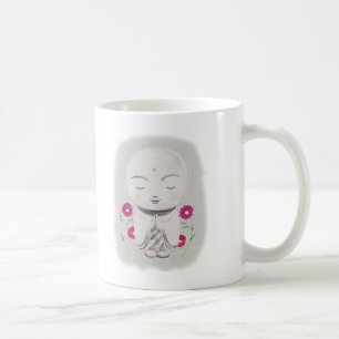 Café Caneca de Arte Zen Japonesa Jizo Pequeno Buda Japo