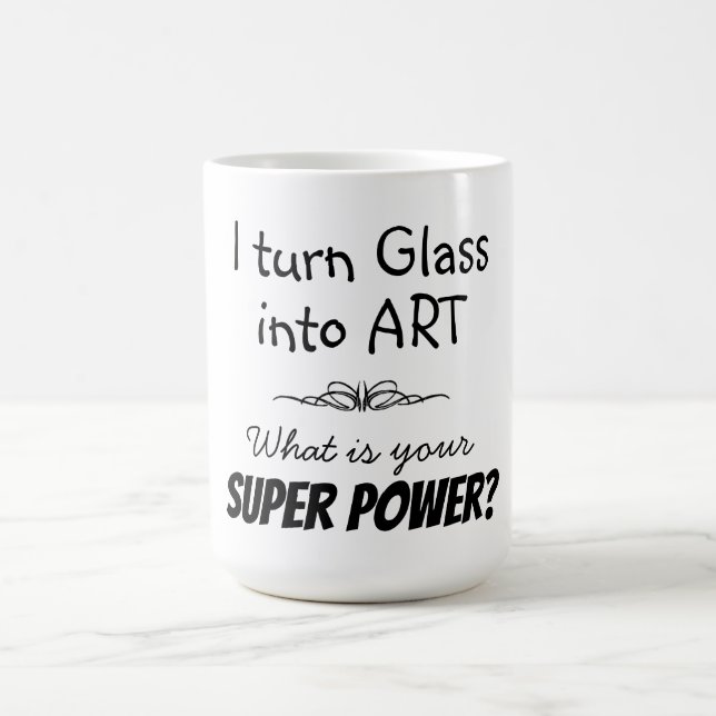Café Caneca de Artista de Vidro Super (Centro)