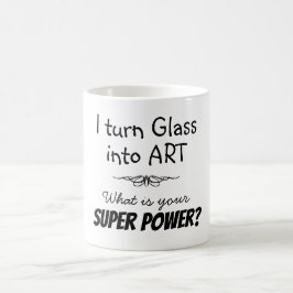Café Caneca de Artista de Vidro Super