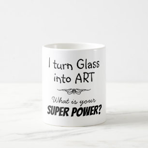 Café Caneca de Artista de Vidro Super
