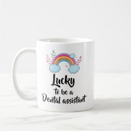 Café Caneca de Assistente Dentário Sortudo