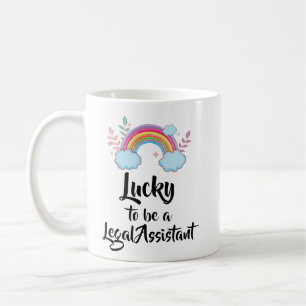 Café Caneca de Assistente Jurídico Sortudo