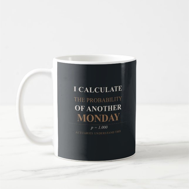Café Caneca de Atuário - Probabilidade de Outra Segunda (Esquerda)