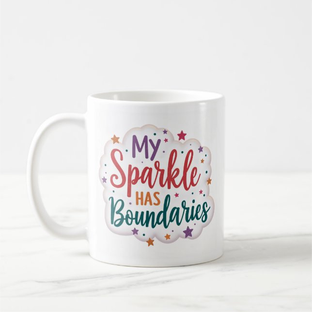 Café Caneca de Autoestima 'Meu Brilho Tem Limites' (Esquerda)