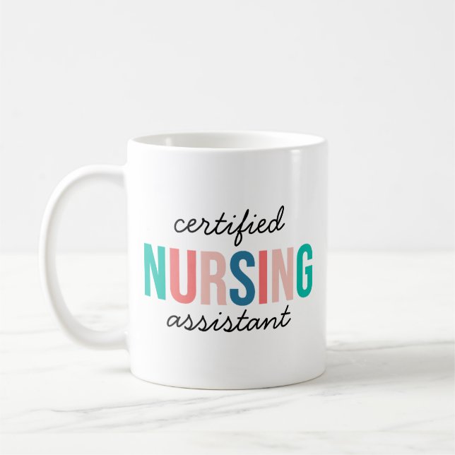 Café Caneca de Auxiliar de Enfermagem Certificado, CNA  (Esquerda)