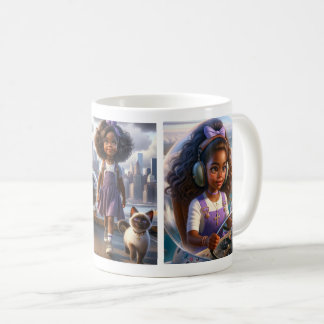 Café Caneca de Aventura Panola & Gata | Imaginação, Ami