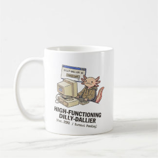Café Caneca de Axolotl Dilly Dallier - Peixe ambulante