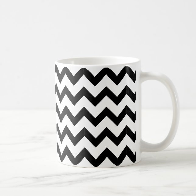 Café Caneca de B&W, viga preta no branco (Direita)