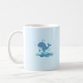 Café Caneca de Baleia do Oceano Fofa