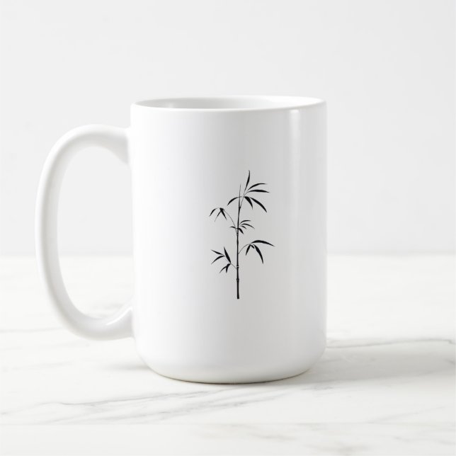 Café Caneca de bambu japonês minimalista (Esquerda)