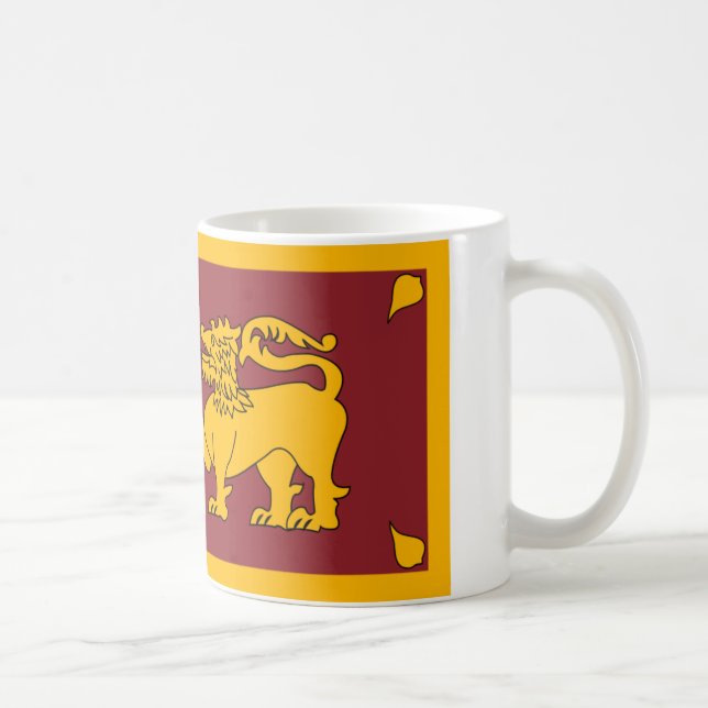 Café Caneca de bandeira do Sri Lanka (Direita)