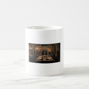 Café Caneca de Banquete da Cultura Anti-AA – Sátira de