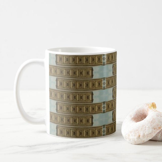 Café caneca de bar Dourada (Com Donut)