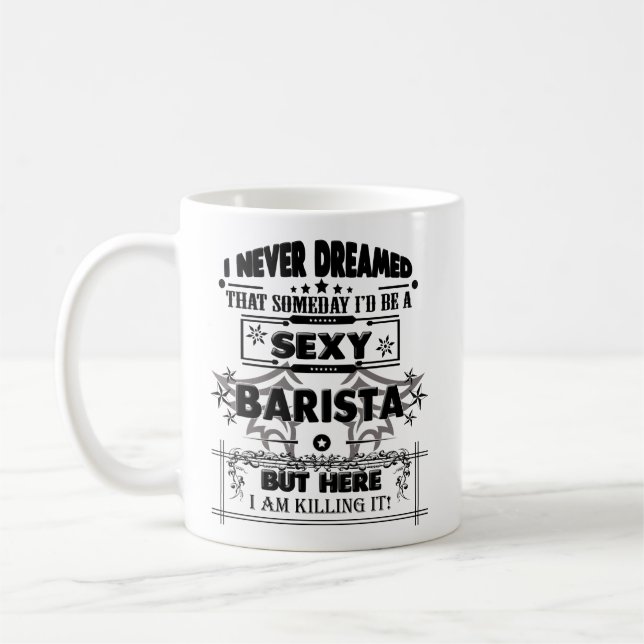 Café Caneca de Barista, presentes engraçados da caneca (Esquerda)