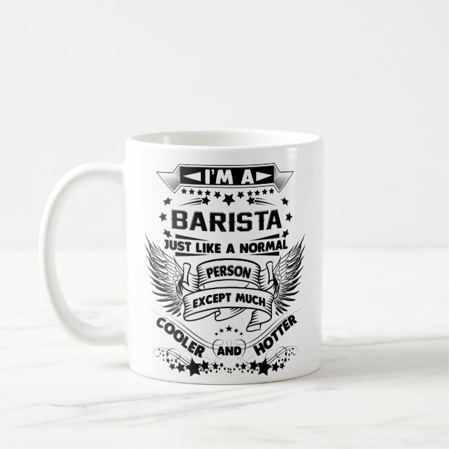 Café Caneca de Barista, presentes engraçados da caneca (Esquerda)