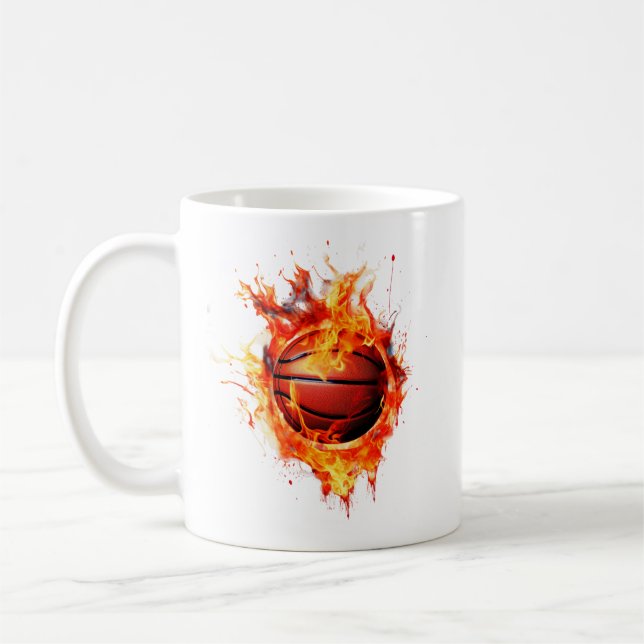 Café Caneca de Basquete de Fogo (Esquerda)
