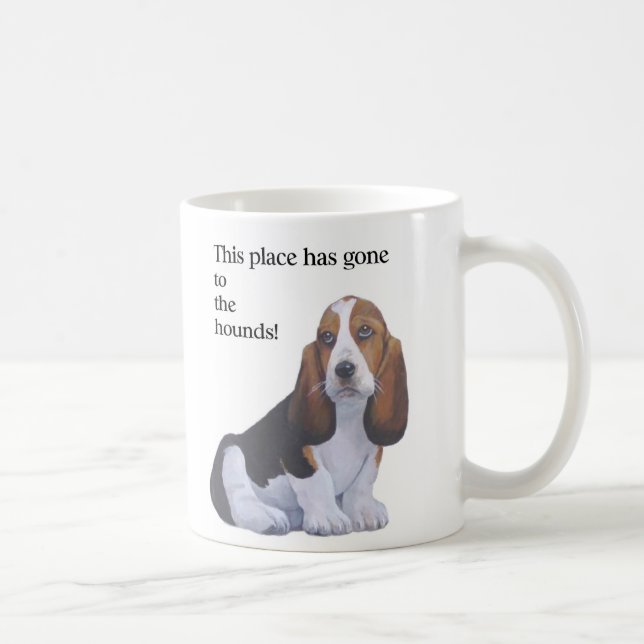 Café Caneca de Basset Hound (Direita)