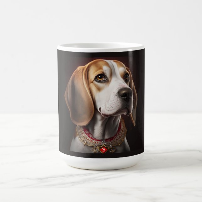Café Caneca de Beagle Cute e Colorida (Centro)