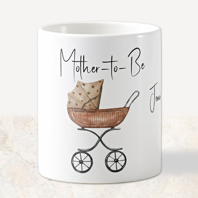 Café Caneca de Bebida Mãe em Expectativa Carrinho de Be (Criador carregado)