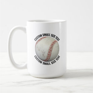Café Caneca de Beisebol Personalizada de 450ml Texto Ta