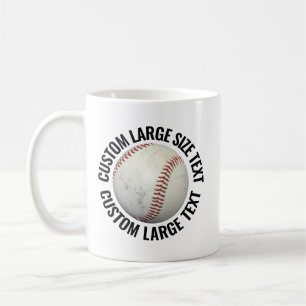Café Caneca de Beisebol Personalizada Tamanho Grande 33