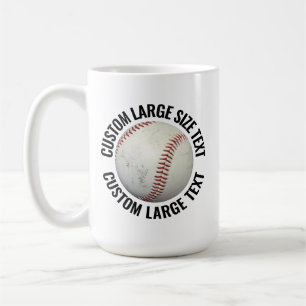 Café Caneca de Beisebol Personalizada Tamanho Grande 45