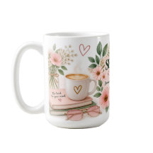Caneca de Bem-Estar Floral Clube de Cuidado Pessoa