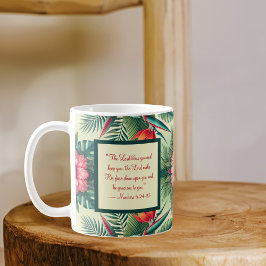 Café Caneca de Bênção Matinal dos Trópicos Brilhantes