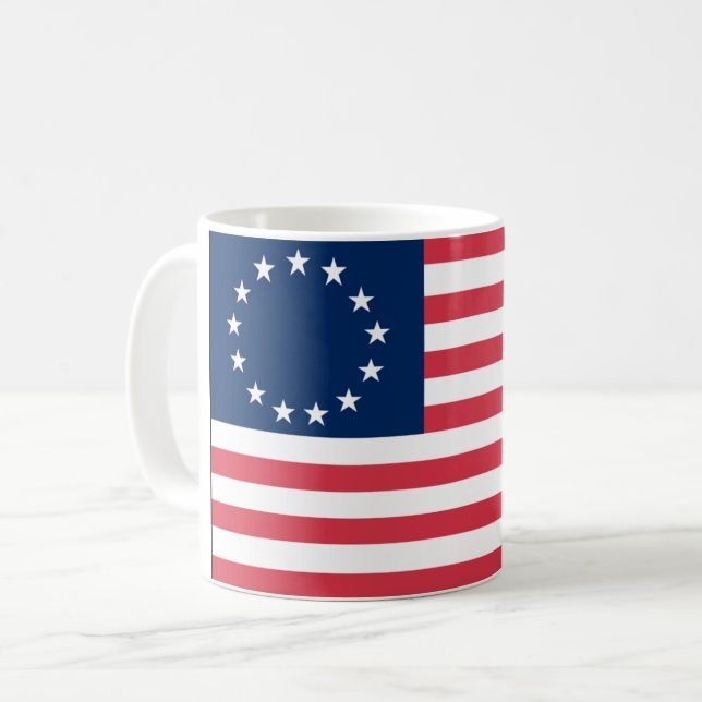 Café Caneca de Betsy Ross (Frente Esquerda)