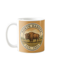 Caneca de Bisonte de Dakota do Norte